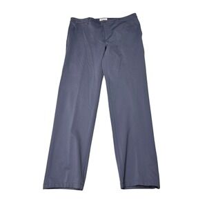Rye 51 Mens Flat Front Trousers Slate Blue Grey Size 36w L32 Modern Casual Pants